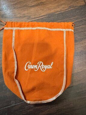 Crown Royal Peach Bag with Drawstring